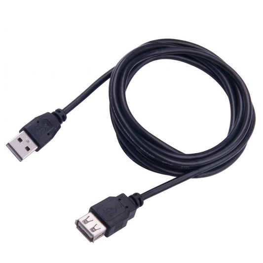 USB pagarinātājs 2.0 A-A M/F 5m Melns - Sbox USB-1025/R