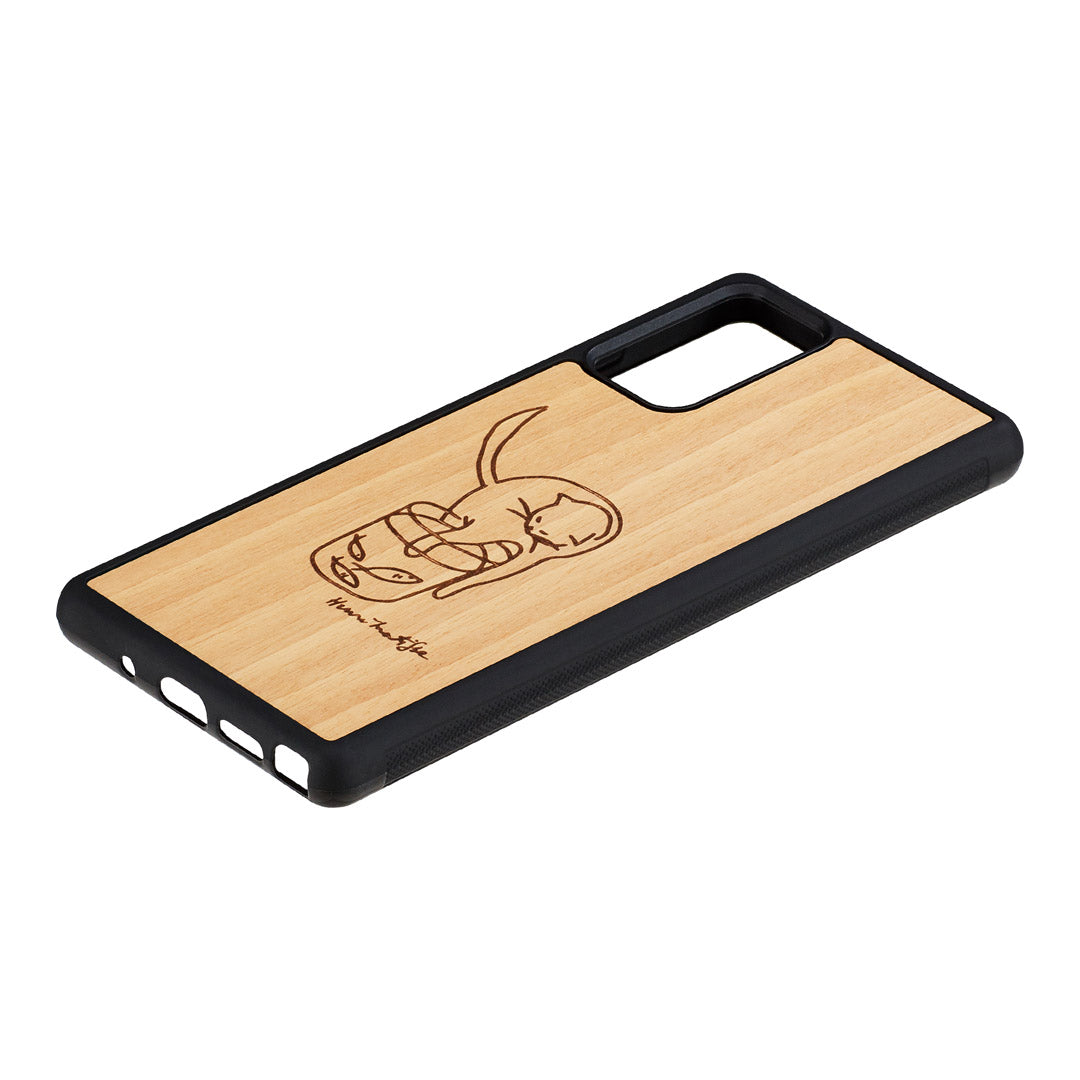 Samsung Galaxy Note20 cover with cat and fish, MAN&amp;WOOD