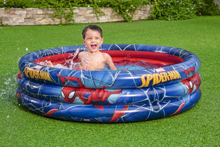 3 gredzenu baseins bērniem Bestway Spider-Man 3-Ring Pool