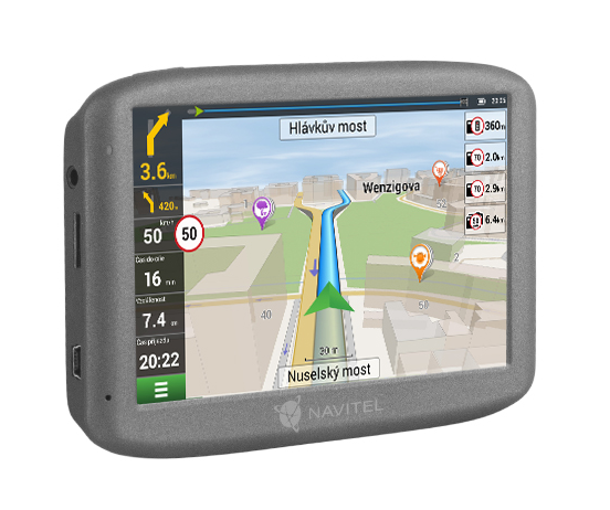 Navigācijas ierīce Navitel E501 ar 47 kartēm un bezmaksas atjauninājumiem