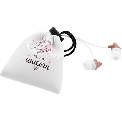 Tellur Magiq In-Ear Headphones with Portable Pocket, Pink - Clear Sound and Comfort