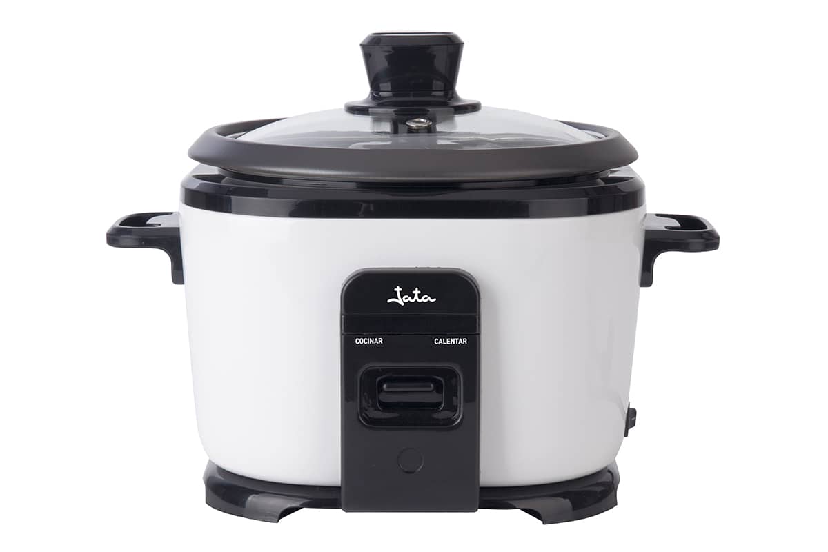 Rice Cooker, 1L Capacity, Tempered Glass Lid, Automatic Switch to Warm Function, Non-Stick Coating