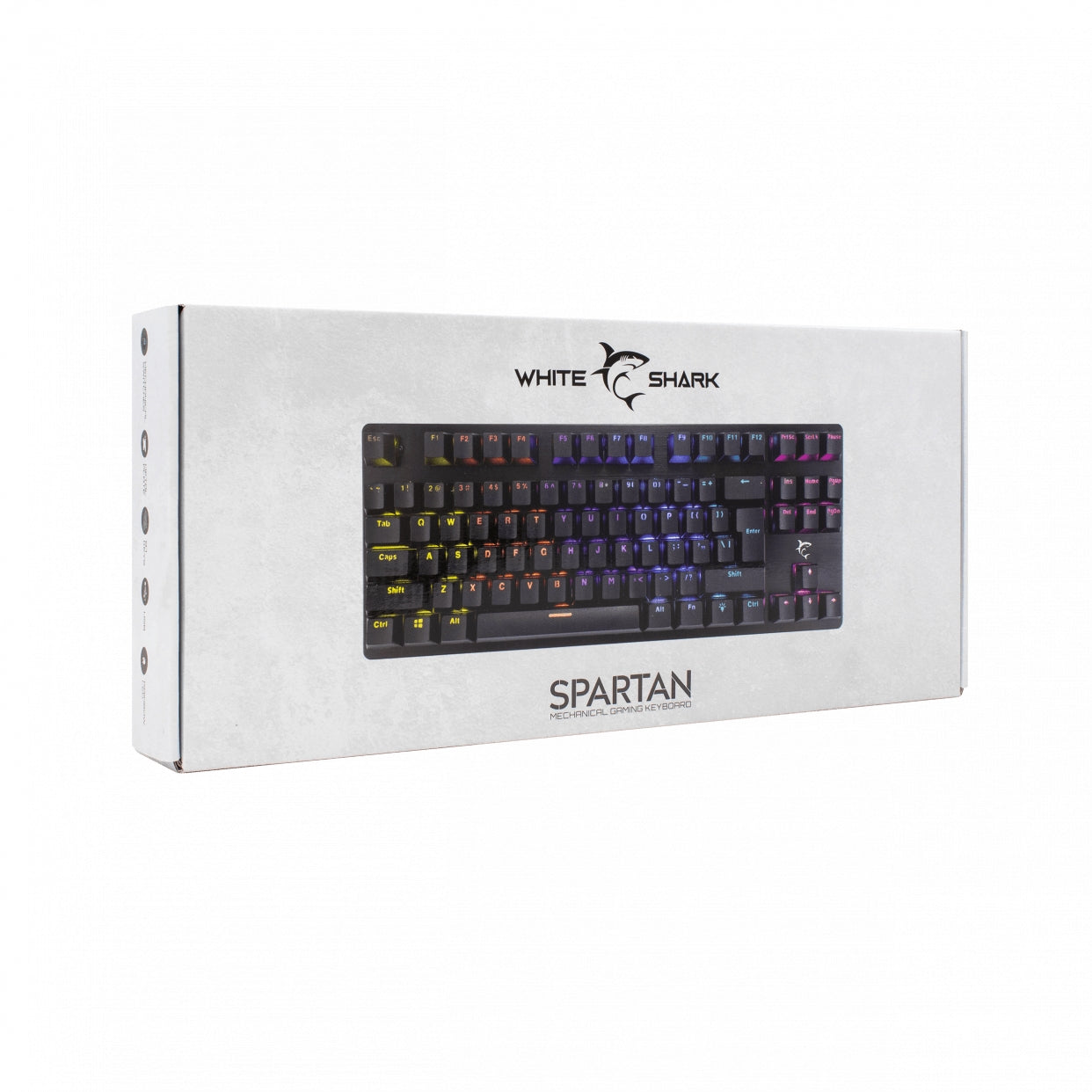 Mehāniskā Tastatūra ar RGB Apgaismojumu - White Shark GK-1925 Spartan