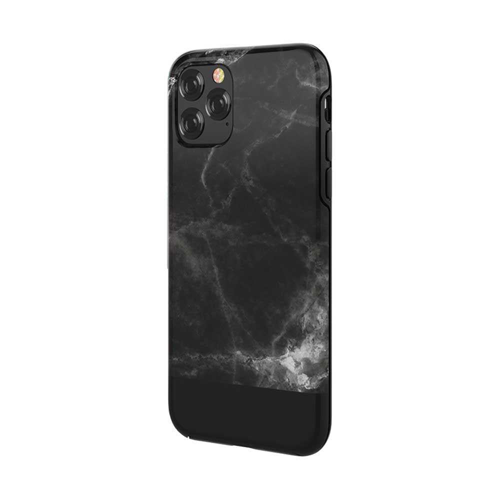 iPhone 11 Pro Max apvalks, melns marmora dizains, Devia