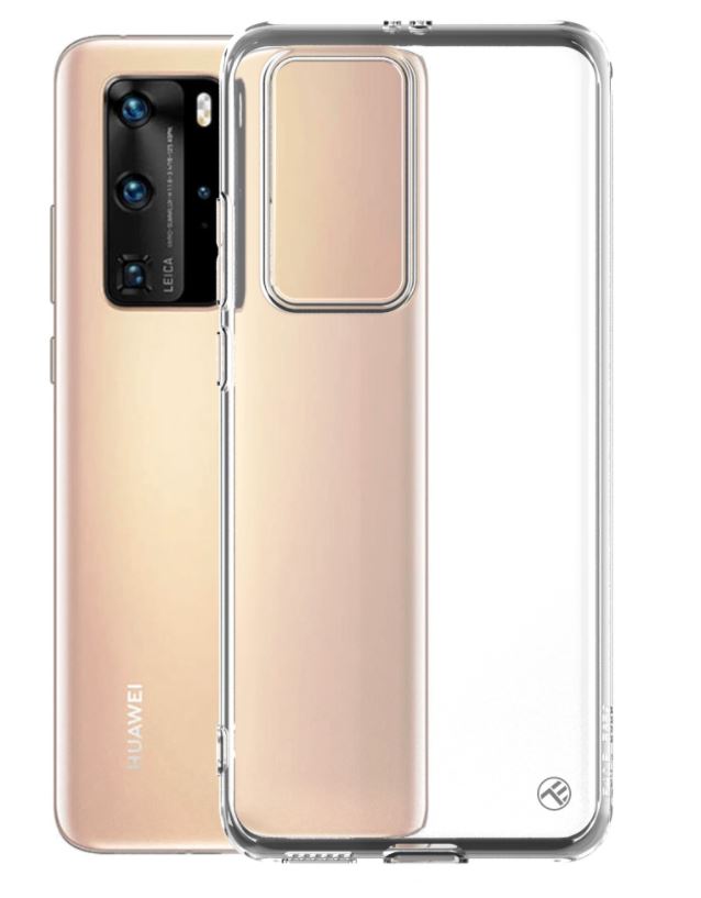 Силиконовый защитный чехол для Huawei P40 Pro, прозрачный, Tellur