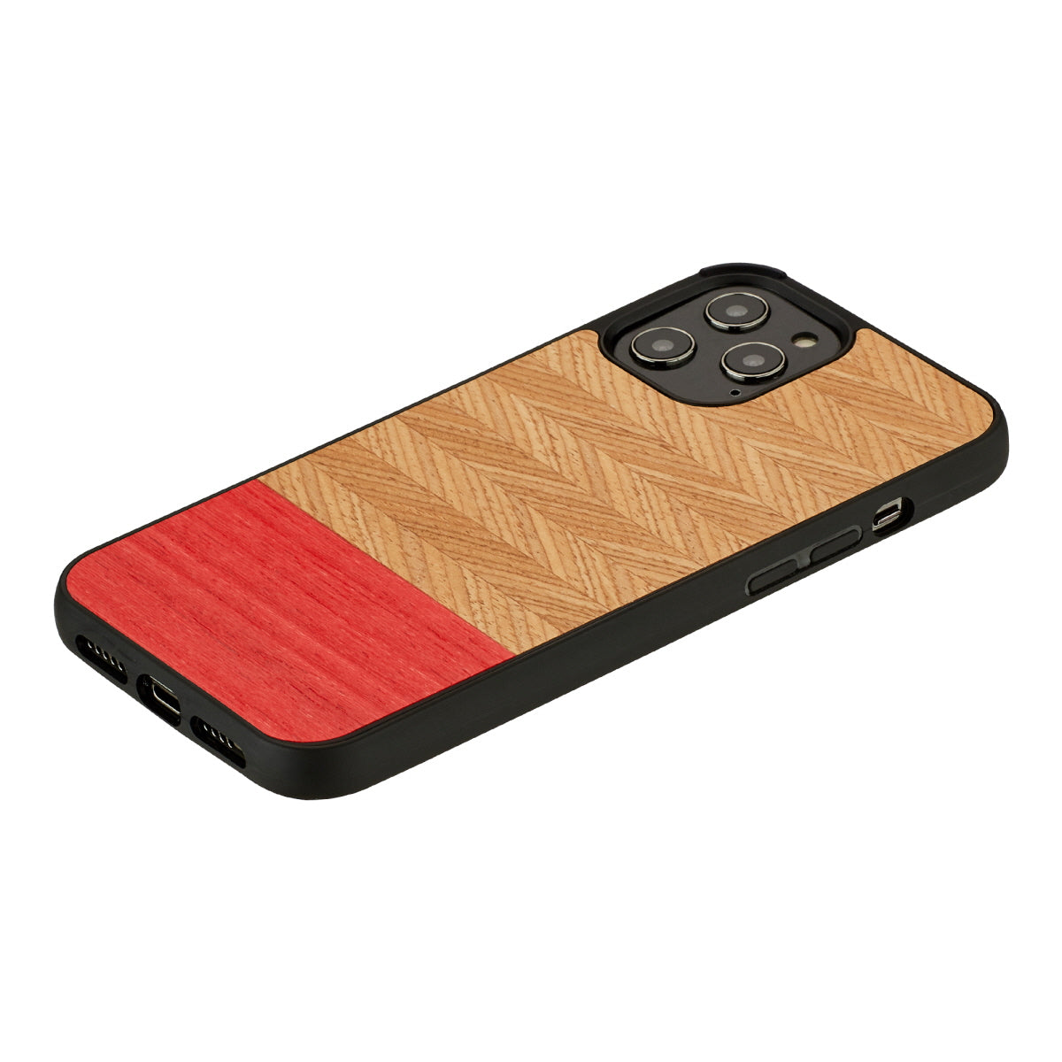 iPhone 12 Pro Max wooden cover, black, Man&amp;Wood