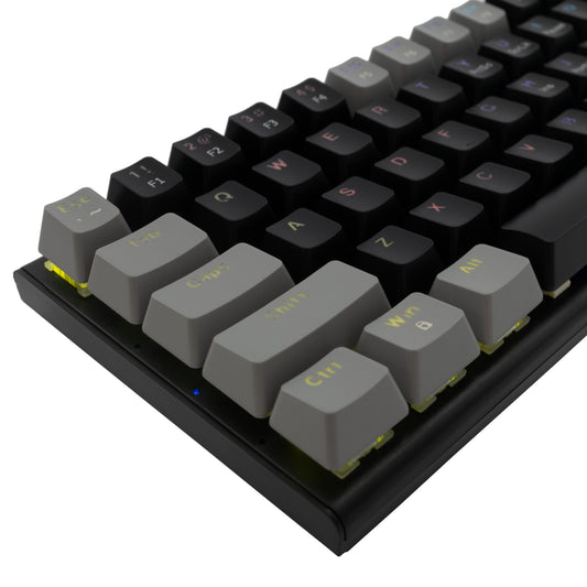 Клавиатура черно-серая с красными переключателями. Белая Акула GK-002111 Вакидзаси