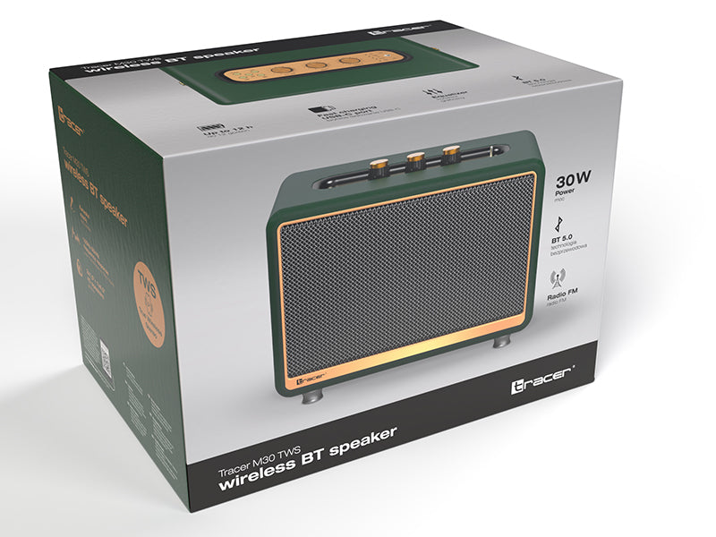 Bluetooth speaker with TWS, FM radio and 12h battery Tracer 47247 M30