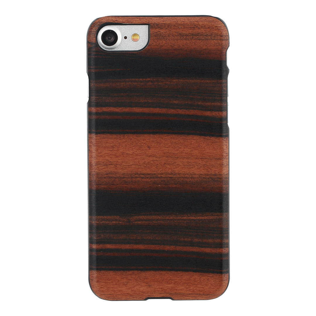 iPhone 7/8 SE (2020) wooden case, black, MAN&amp;WOOD