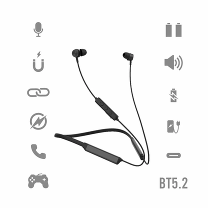 Bluetooth Headphones Black - Manta MNH01 Olympic