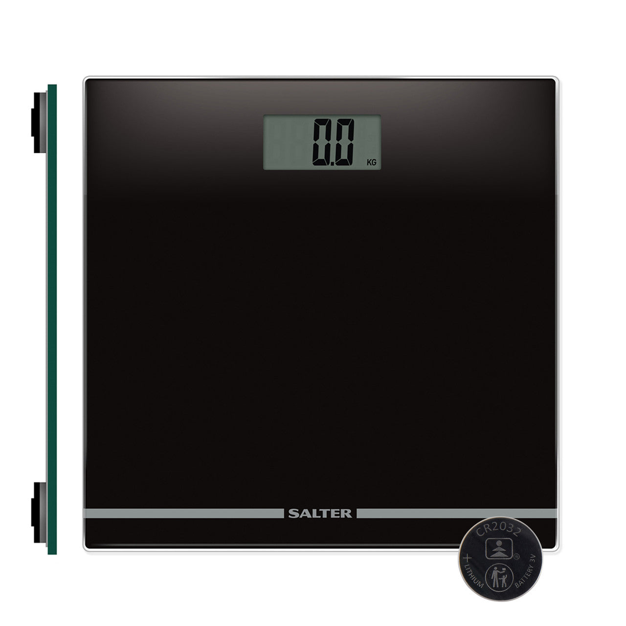 Digital bathroom scale with large LCD screen, Salter 9205 BK3RCEU16