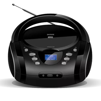 DAB+ Boombox with Bluetooth and USB - Denver TDB-10 Black