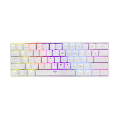 Mechanical Keyboard with Brown Switches, White - White Shark GK-2022