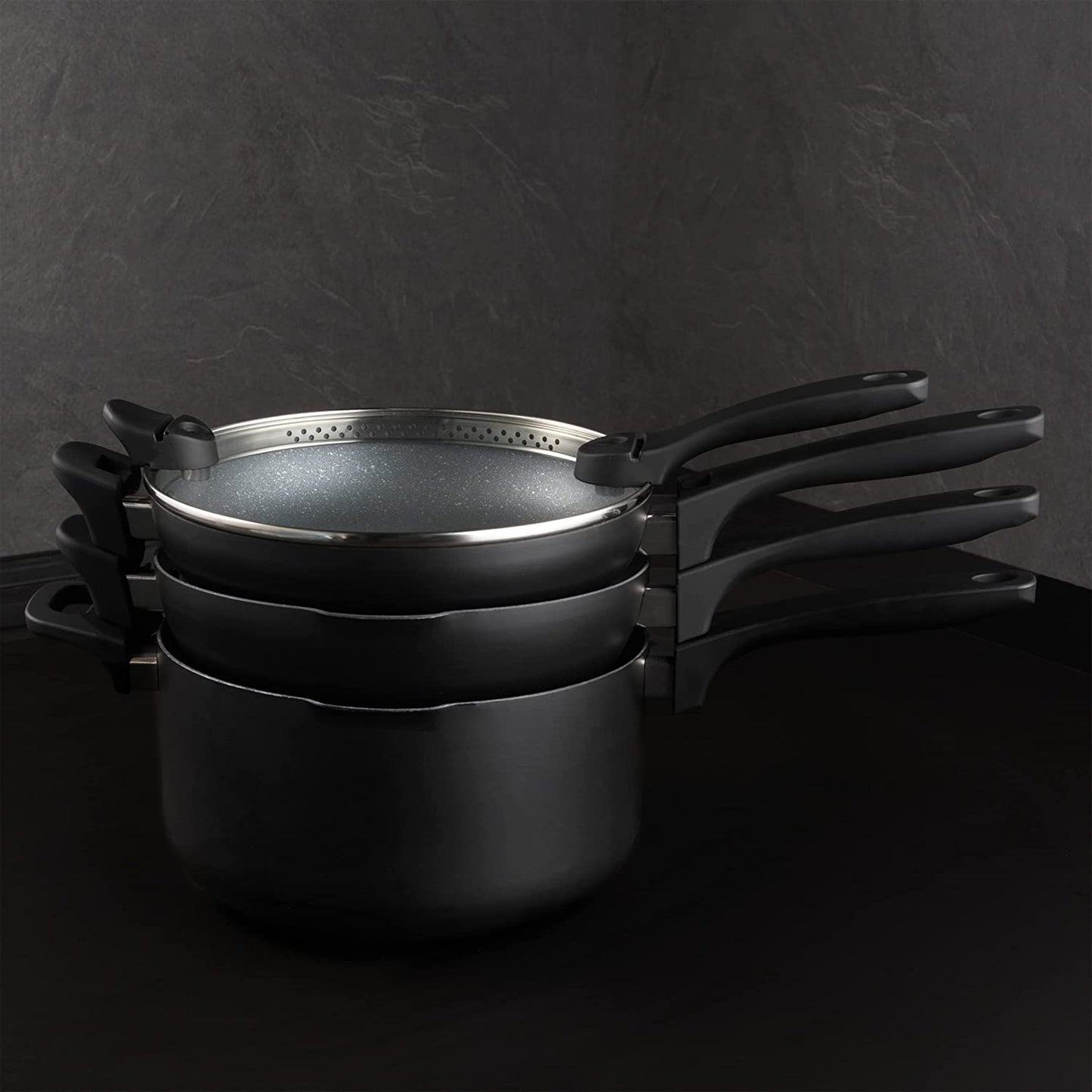 Set of pans 4 pcs. Russell Hobbs RH01840EU7 Stackable Metallic Marble