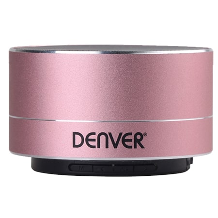Bluetooth speaker, 3W, aluminum body, pink - Denver BTS-32 Pink