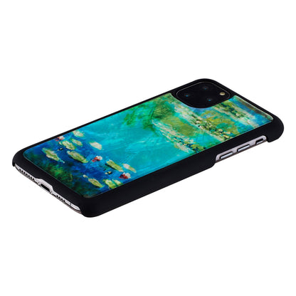 Smartphone cover for iPhone 11 Pro Max, water lilies, black