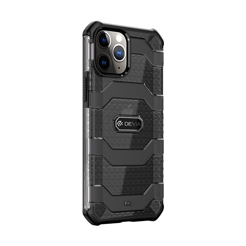 Shockproof cover for iPhone 12/12 Pro, black - Devia Vanguard