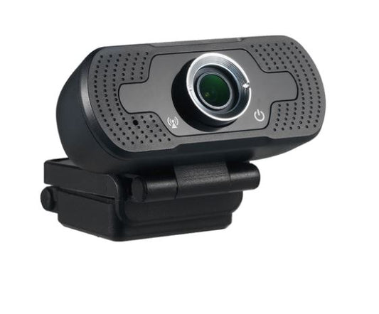 Full HD webcam with autofocus and noise reduction microphone, Tellur 2MP Black