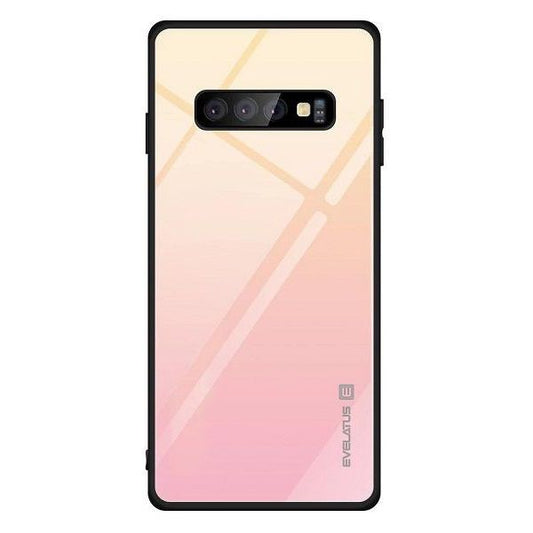 Samsung A7 2018 Pink Gradient Glass Cover - Evelatus