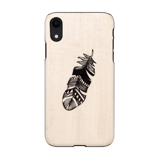 Viedtālruņa vāciņš iPhone XR no dabīgā koka MAN&WOOD