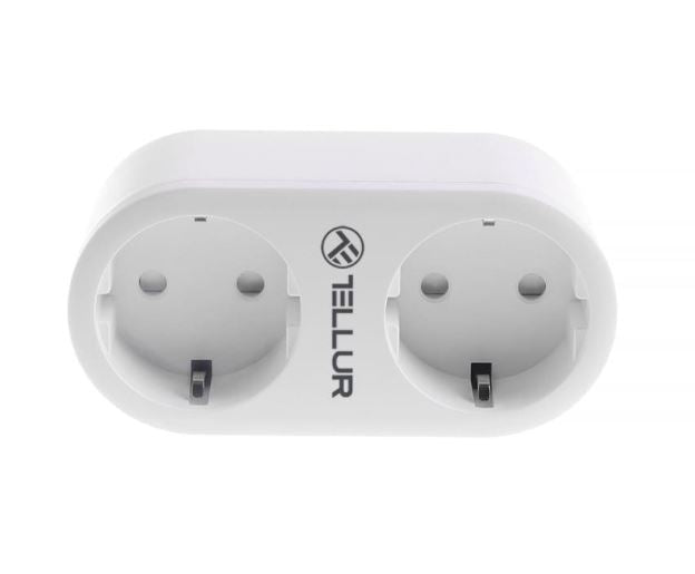 WiFi Double Plug with Energy Monitoring - Tellur