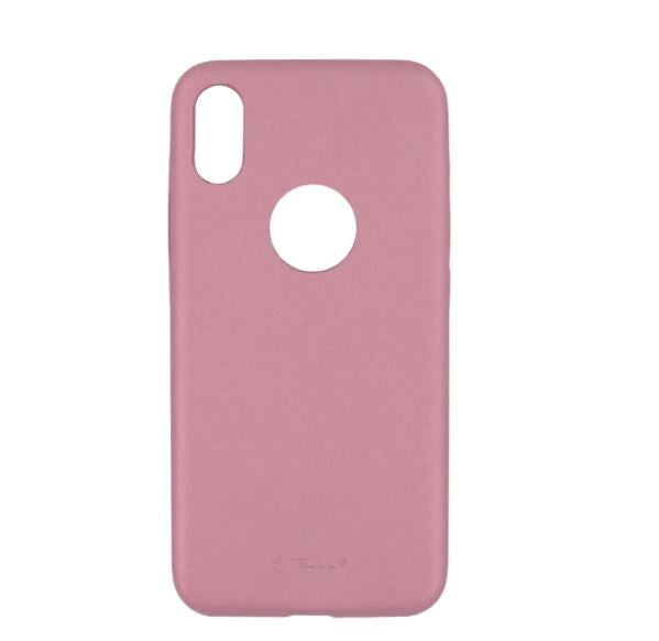 Protective cover for iPhone X/XS pink Tellur - elegant minimalism