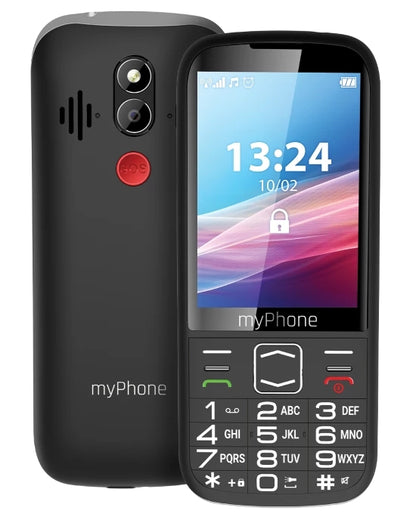 Podziņu Phone with TFT Display and DualSIM, MyPhone HALO 4 LTE Black