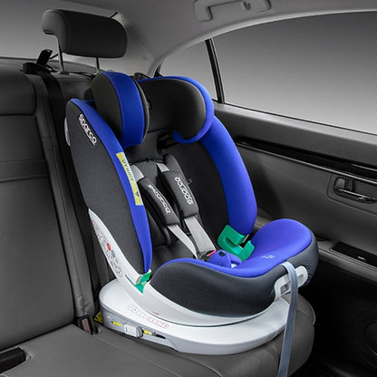 Child seat with 360° rotation, Sparco SK3000 Blue