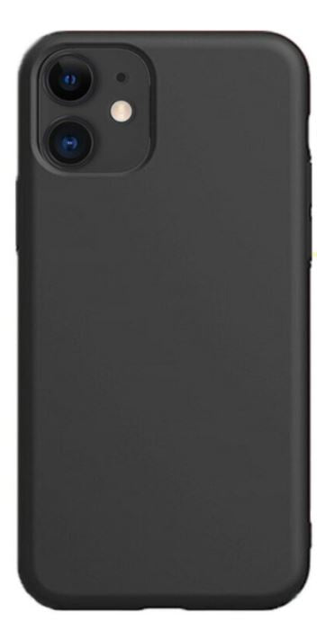 iPhone 12 mini black silicone case Devia Nature Series