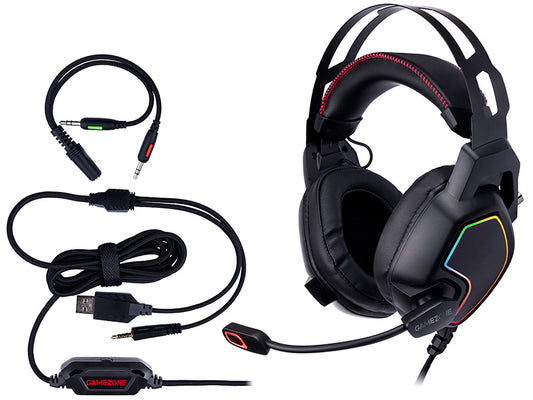 Gaming headset with RGB lighting, Tracer GameZone Raptor V2 46464