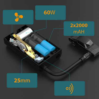 Pārnēsājams elektriskais gaisa sūknis automašīnām Manta XR00AP01