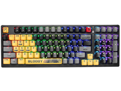 Compact mechanical keyboard with RGB - A4Tech Bloody S98