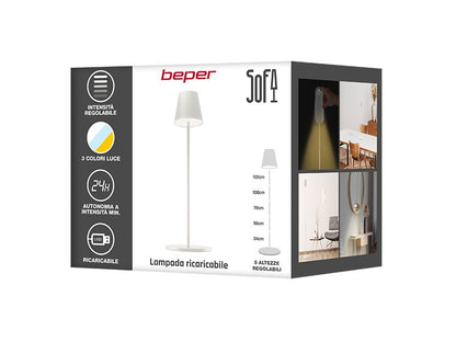 Rechargeable sofa lamp with touch switch Beper P201UTP402