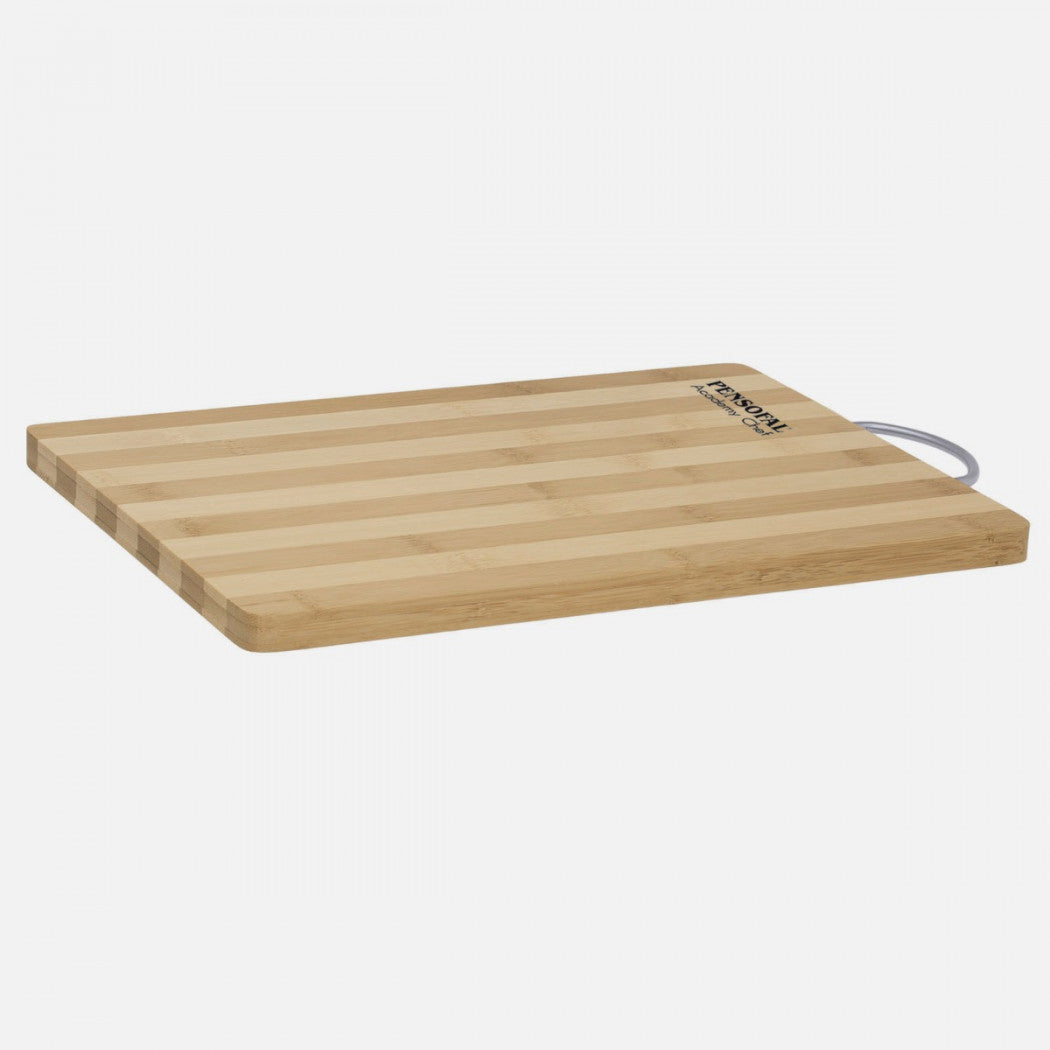 Bamboo cutting board with handle 33.5x24cm Pensofal Academy Chef