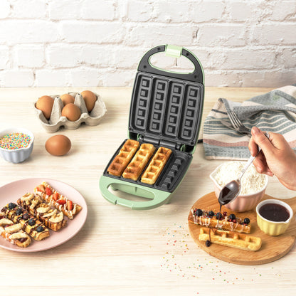 Waffle maker with non-stick coating, Petra PT5419NGRVDE, Green