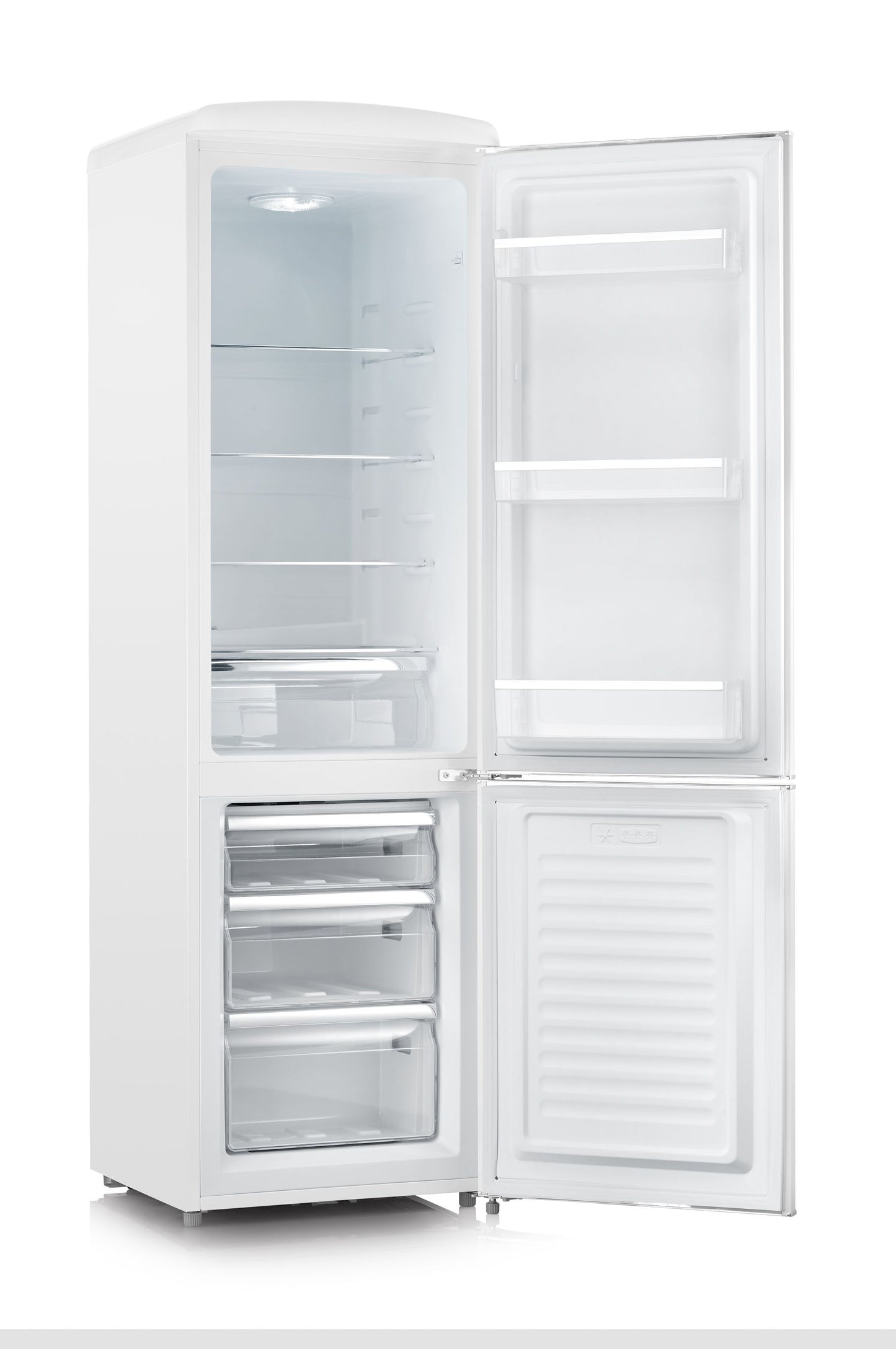 Freestanding Refrigerator with Freezer, White, 244L - Severin RKG 8925