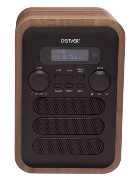 DAB+ radio with Bluetooth and FM function - Denver DAB-48 Gray