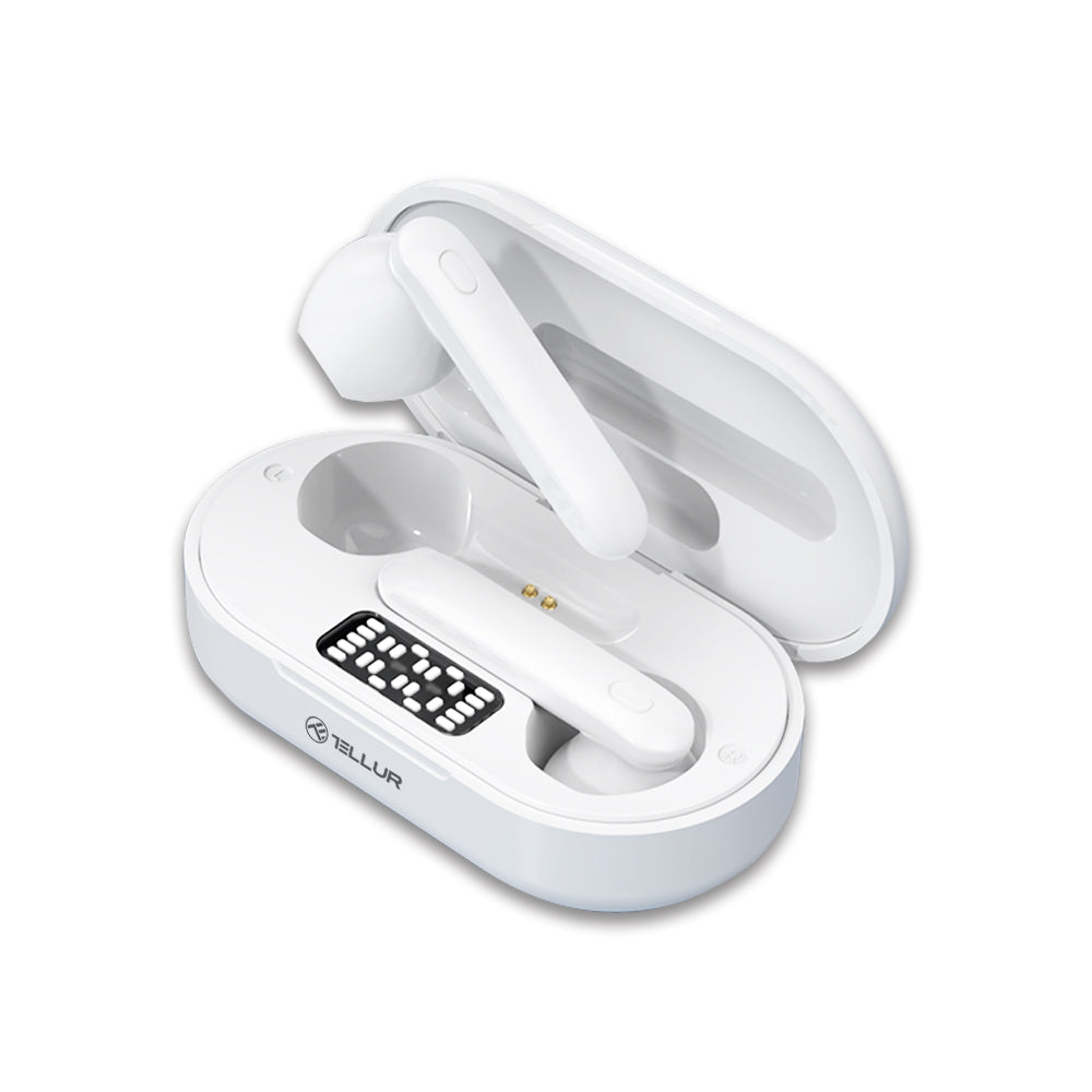 Wireless headphones Tellur Flip True Wireless, white