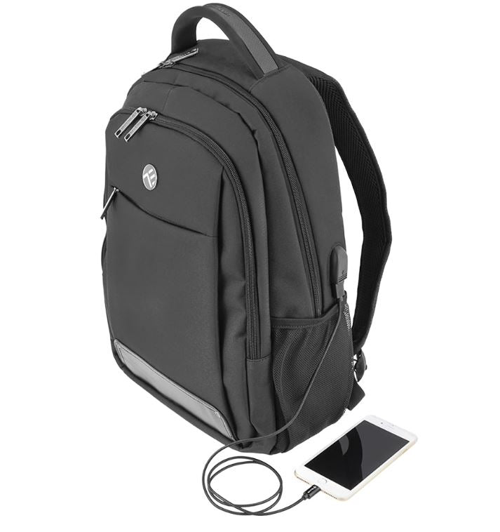 Laptop backpack Tellur Companion, USB 15.6" black