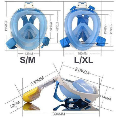 Free Breath Snorkeling Mask M2068G L/XL black