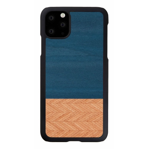 Viedtālruņa maciņš melns džinsa iPhone 11 Pro Max MAN&WOOD