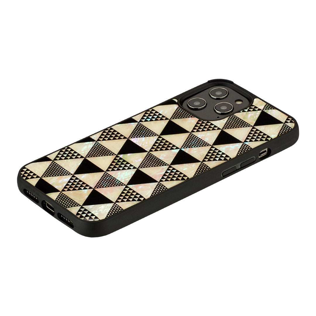 iPhone 12/12 Pro Protective Cover Pyramid Black iKins