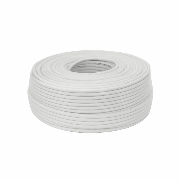 Coaxial cable 100M 7mm Sbox COAX-100 RG-6 white