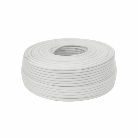 Coaxial cable 100M 7mm Sbox COAX-100 RG-6 white