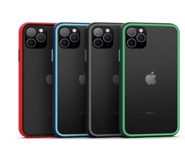 Elegantais triecienizturīgais telefona maciņš iPhone 11 Pro Max - Comma Joy, melns