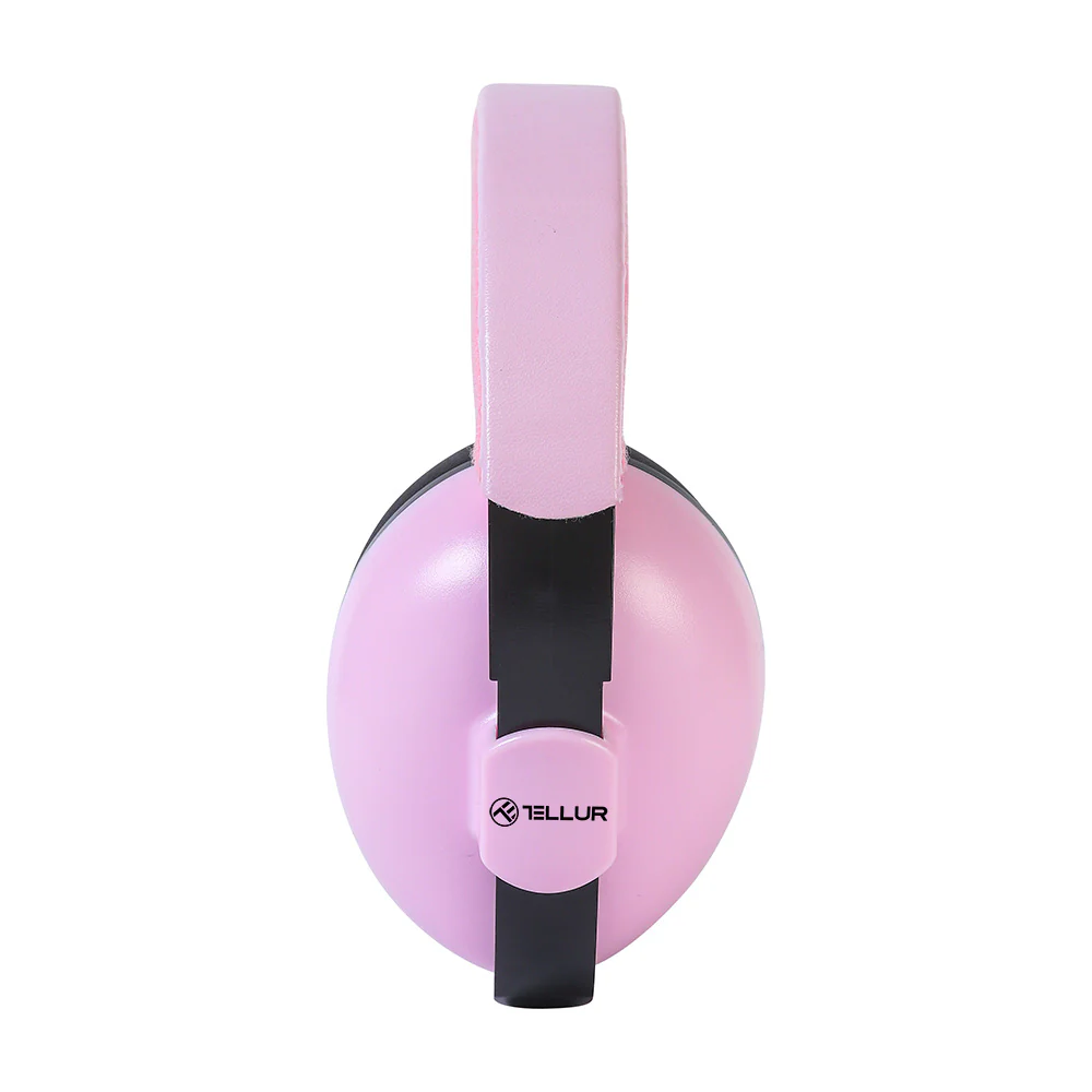 Children's noise-cancelling headphones, pink - Tellur