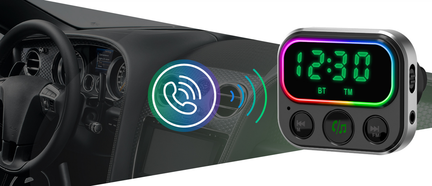 FM modulator Navitel BHF06 PRO with Bluetooth 5.1 and fast charging support