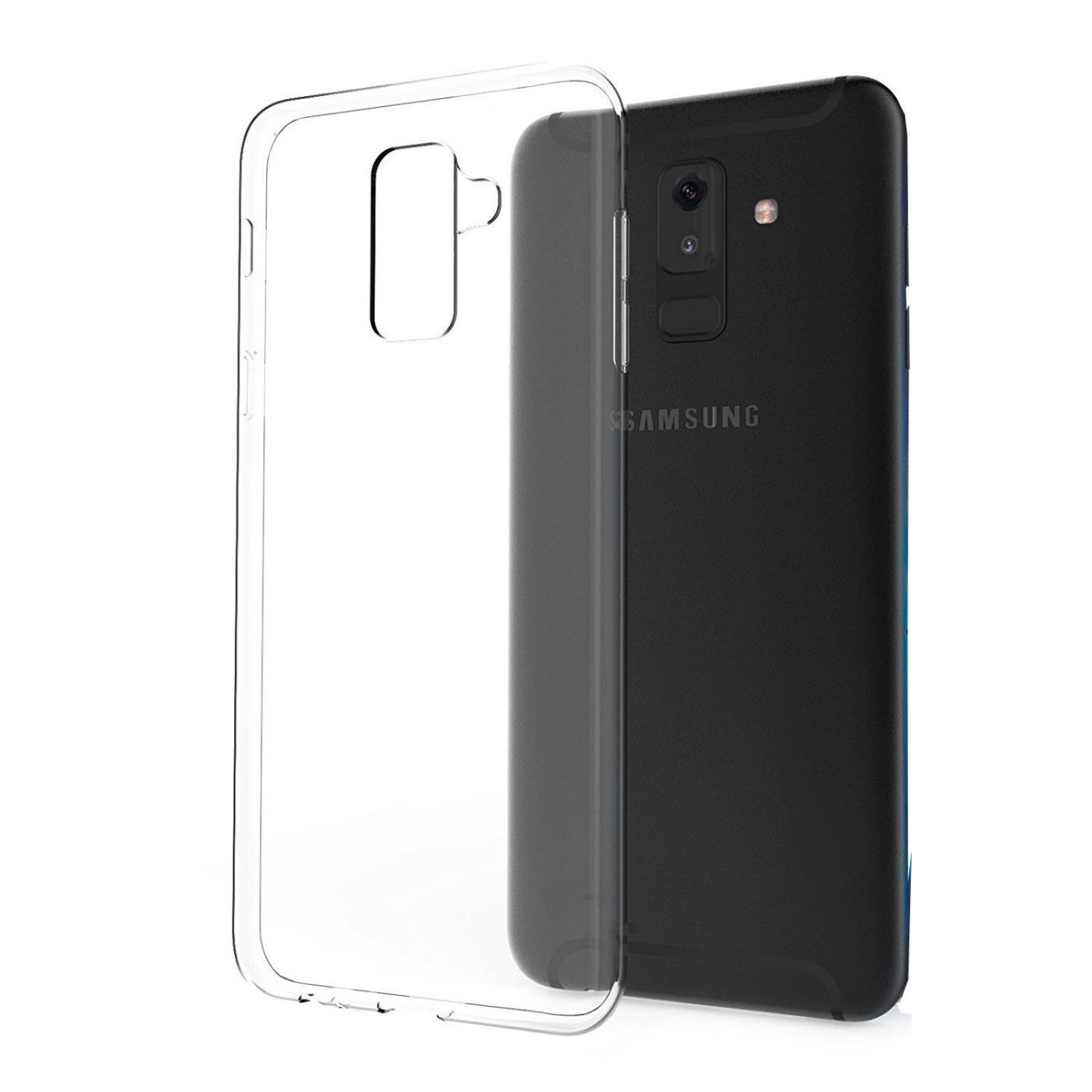 Чехол силиконовый прозрачный для Samsung A6 Plus 2018