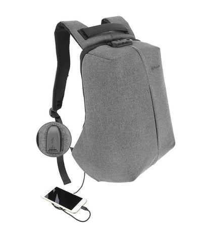 Laptop backpack Tellur Antitheft V2, USB 15.6" gray