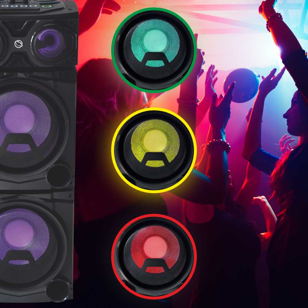 Bluetooth speaker with disco lights and karaoke Manta SPK5520